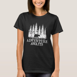 Camiseta Aventuras de aventura - Bosque y oso