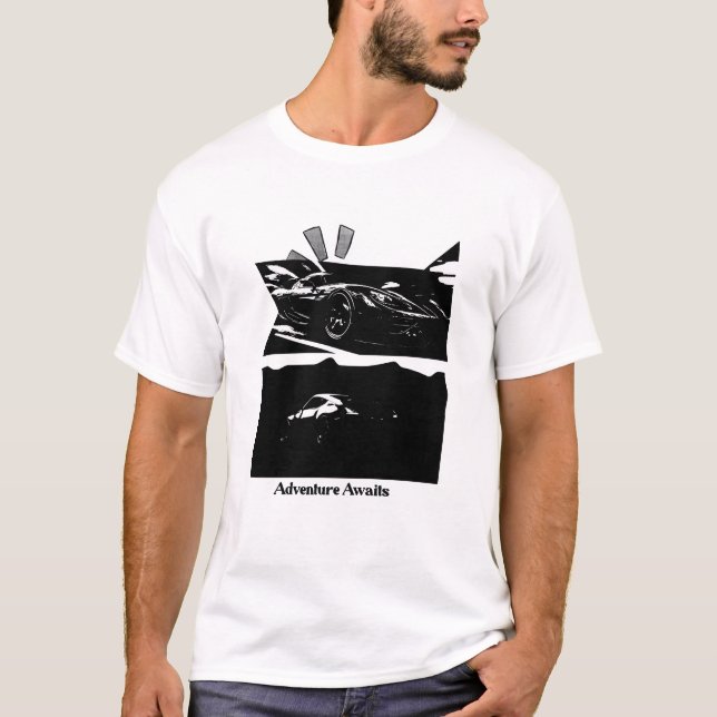 Camiseta Aventuras de aventura - Rompecabezas de autos depo (Anverso)