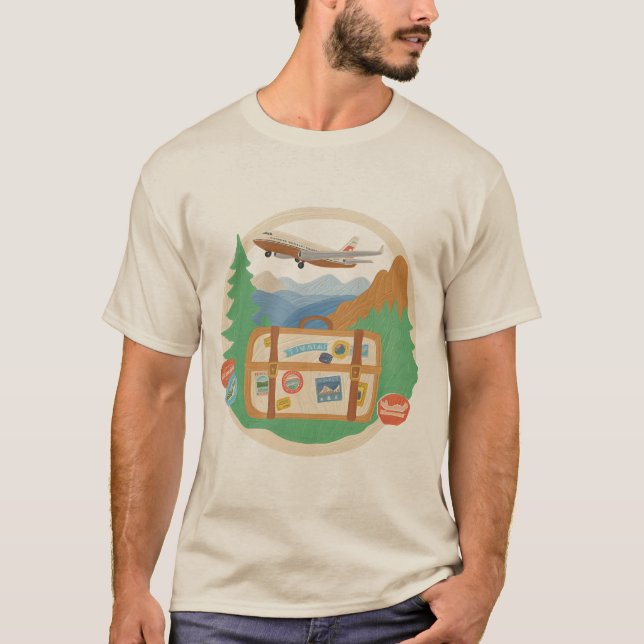 Camiseta Aventuras de aventura - Viajes y viajes (Anverso)