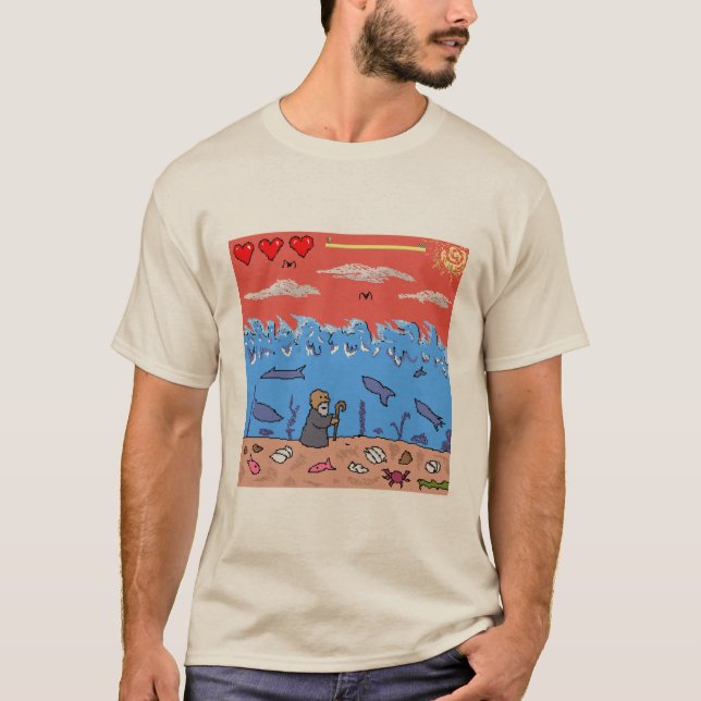 Camiseta Aventuras de Moses de 8 bits (Anverso)