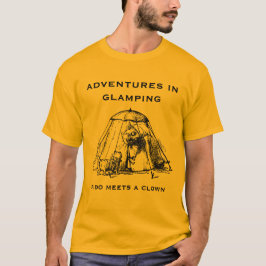 Camiseta Aventuras en Glamping. Edición del oro