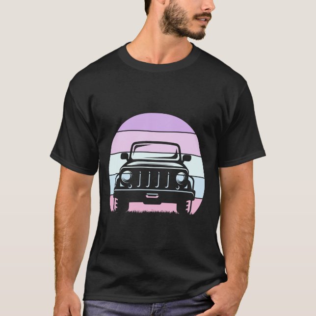 Camiseta Aventuras en la carretera Jeep (Anverso)