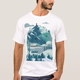 Camiseta "Aventuras encubiertas de nieve: Escape alpino"