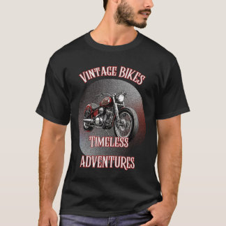 CAMISETA AVENTURAS INOPORTUNAS DE BICICLETAS DE VINTAGE