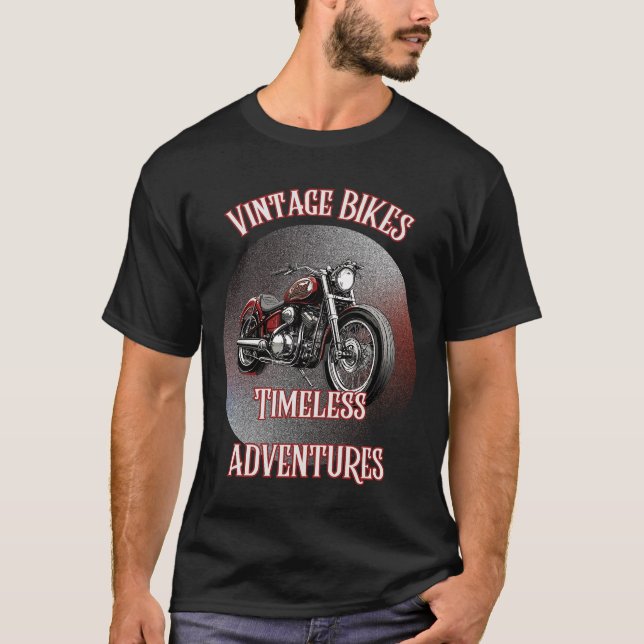 CAMISETA AVENTURAS INOPORTUNAS DE BICICLETAS DE VINTAGE (Anverso)