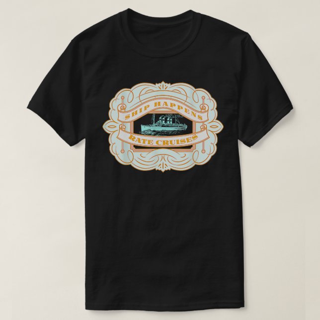Camiseta Aventuras para el transporte marítimo en barco (Diseño del anverso)