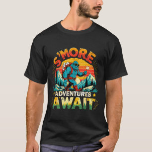 Camiseta Aventuras Smor esperan divertido bigfoot camping