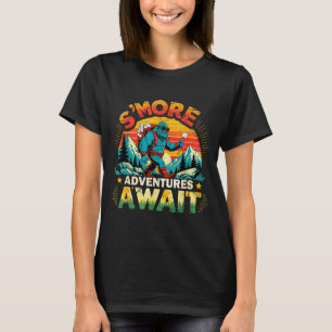 Camiseta Aventuras Smor esperan divertido bigfoot camping