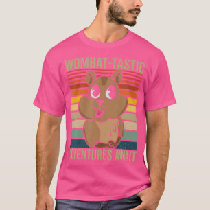 Camiseta Aventuras Wombat-Tasa Animales Wombat Australianos