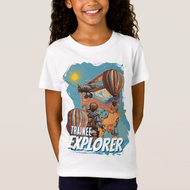 Camiseta Aventurera Exploradora en Formación de Niña (Anverso)