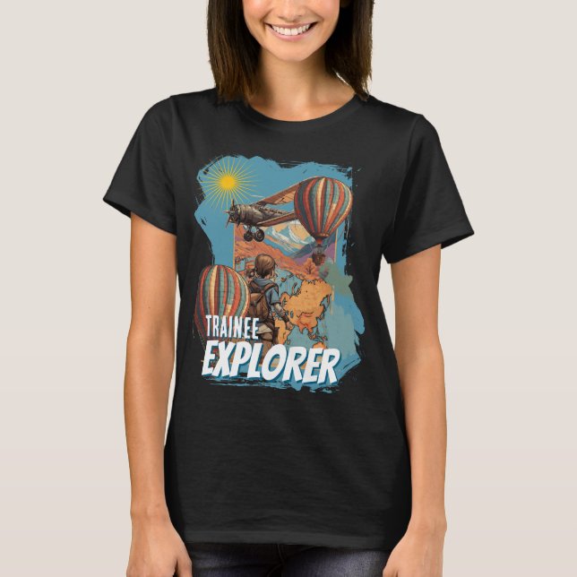 Camiseta Aventurera Exploradora en Formación de Niña (Anverso)