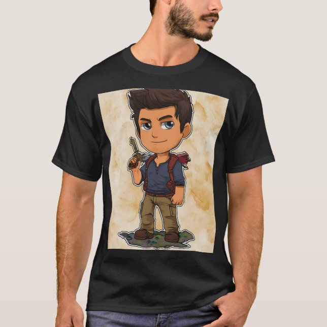 Camiseta Aventurero Chibi Buscador de Tesoros (Anverso)