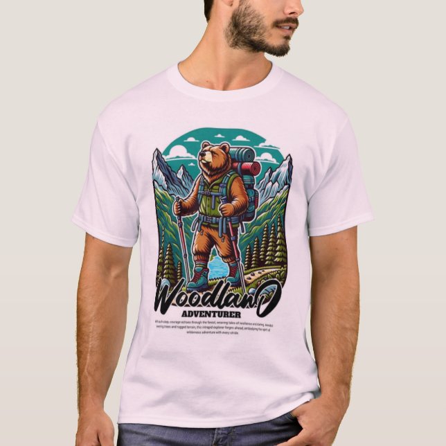 Camiseta Aventurero de Woodland - Espíritu de lo salvaje (Anverso)
