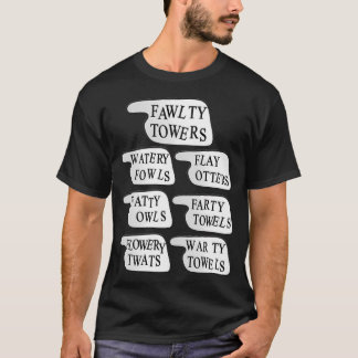 Camiseta Aves acuáticas, desollar nutrias, búhos gordos, to