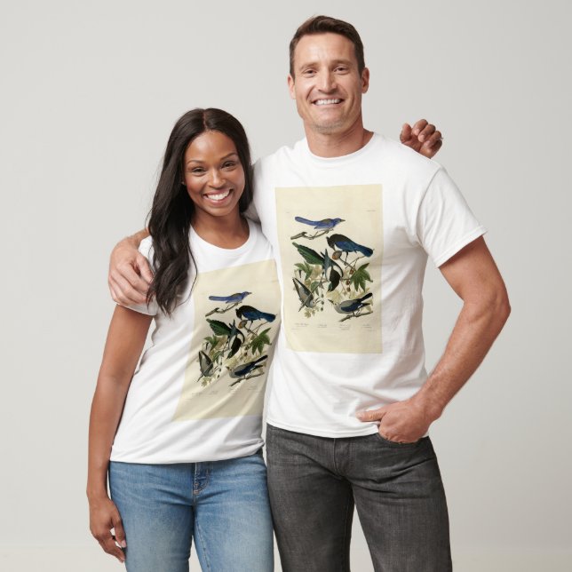 Camiseta Aves Audubónicas de Magpie y Nutcracker de América (Unisexo)