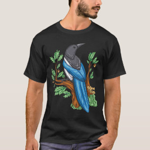Camiseta Aves Aves Aves Aves Mirando La Naturaleza Amarrón