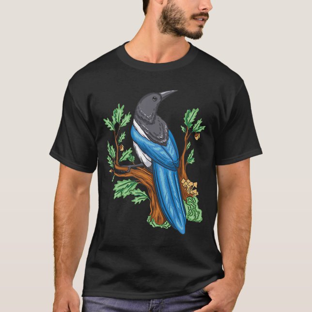 Camiseta Aves Aves Aves Aves Mirando La Naturaleza Amarrón (Anverso)