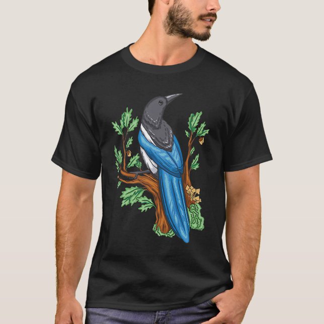 Camiseta Aves Aves Aves Aves Mirando La Naturaleza Amarrón (Anverso)