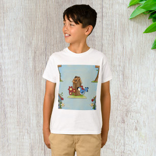 Camiseta Aves azules