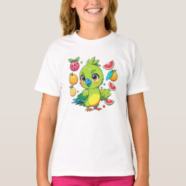 Camiseta Aves bebé con sus frutas
