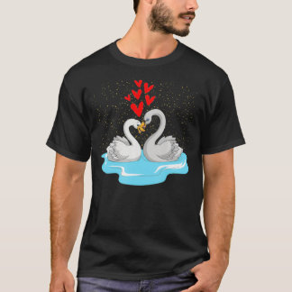 Camiseta Aves bonitos Lover Día de San Valentín Regalo Anim
