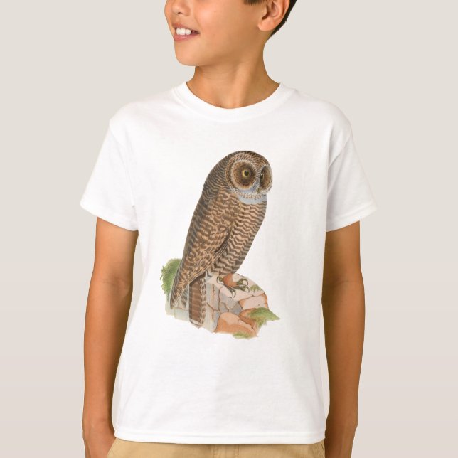 Camiseta Aves, búhos, imágenes naturales (Anverso)
