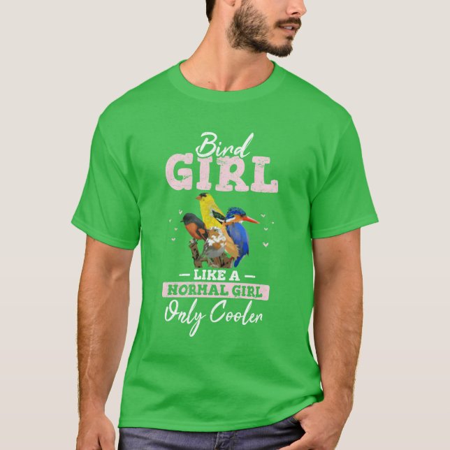 Camiseta Aves Chica Cute Aves Amantes De La Graciosa Bir De (Anverso)