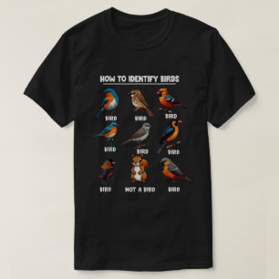Camiseta Aves Cómo Identificar A Aves Amantes De Aves Que V