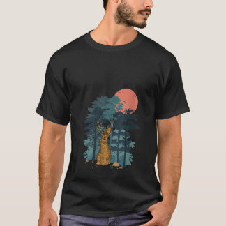 Camiseta Aves con cielo en la Montaña Pine Tree para mujere
