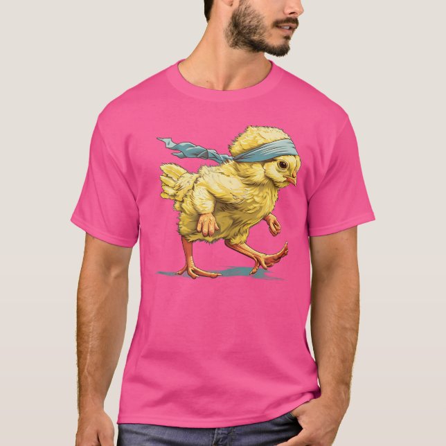 Camiseta Aves corriendo con diadema (Anverso)