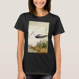 Camiseta Aves cortas de la vida marina vintage, aguacates
