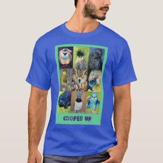 Camiseta Aves cubiertas con una colección de 9 tipos difere