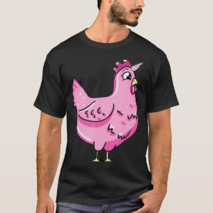 Camiseta Aves cultivadoras de Ilustracion unicornio de poll