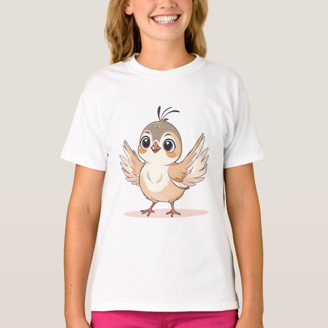 Camiseta Aves de amor divertidas Amor marrón (Anverso)