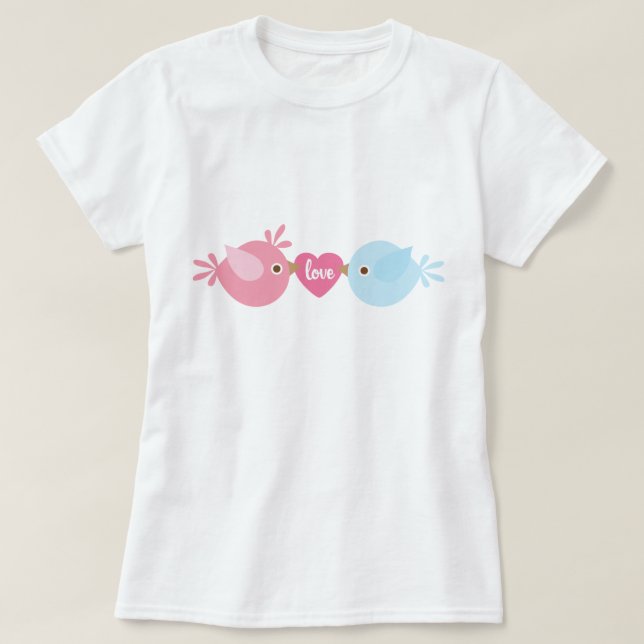 Camiseta Aves de amor dulce (Diseño del anverso)