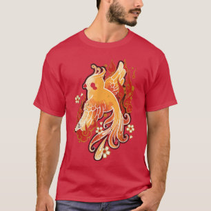 Camiseta Aves de arte japonés kawaii sakura sakura Tree Blo
