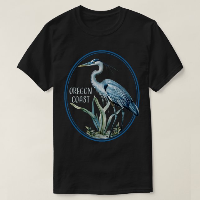 Camiseta Aves De Ave De Agua Mirando Las Aves De Perón Gran (Diseño del anverso)
