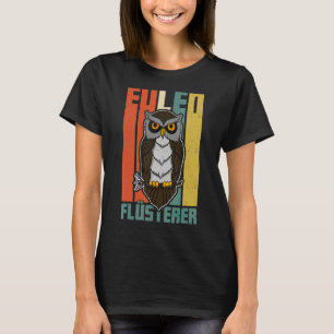 Camiseta Aves de búho Ornitólogo Biólogo Noche Cu