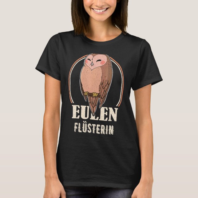 Camiseta Aves de búho Ornitólogo Biólogo Noche Cu (Anverso)