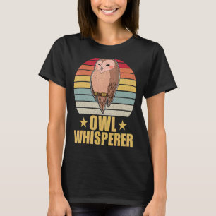 Camiseta Aves de búho Ornitólogo Biólogo Noche Cu