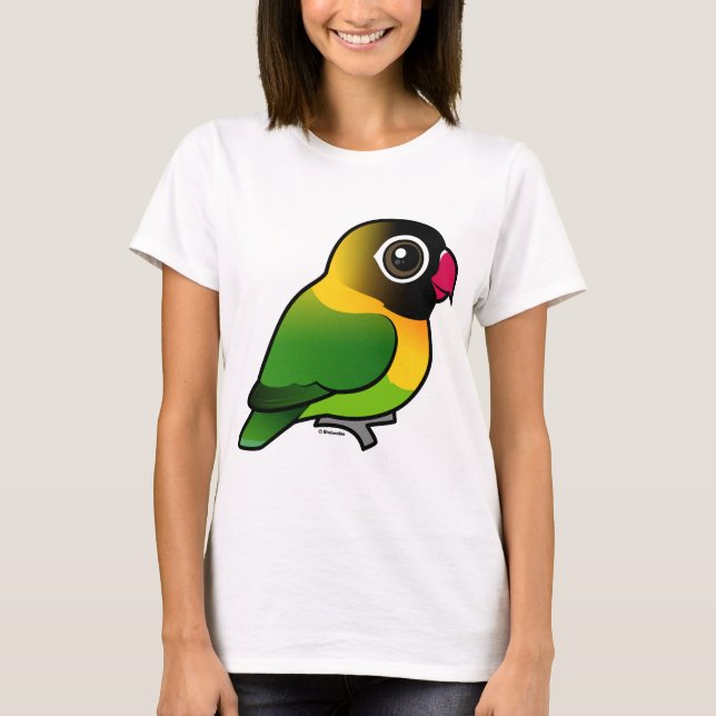 Camiseta Aves de color amarillo (Anverso)