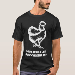 Camiseta Aves de corral de gallina de seda