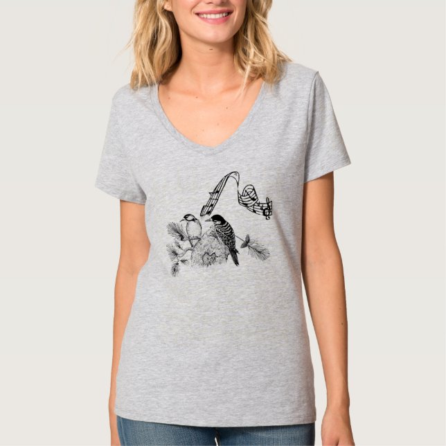 Camiseta Aves de época (Anverso)
