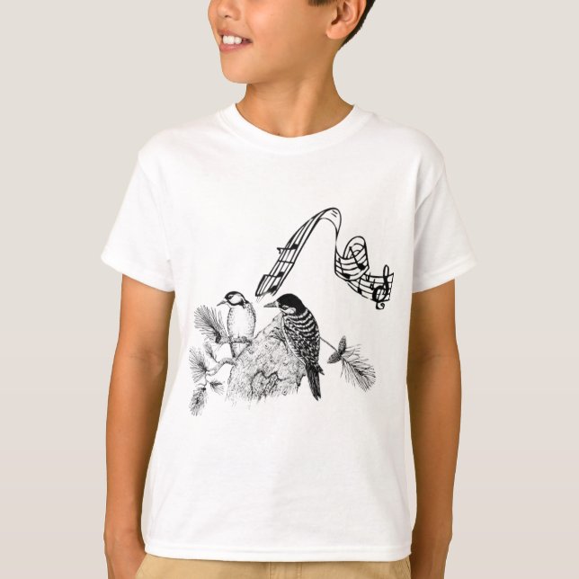 Camiseta Aves de época (Anverso)