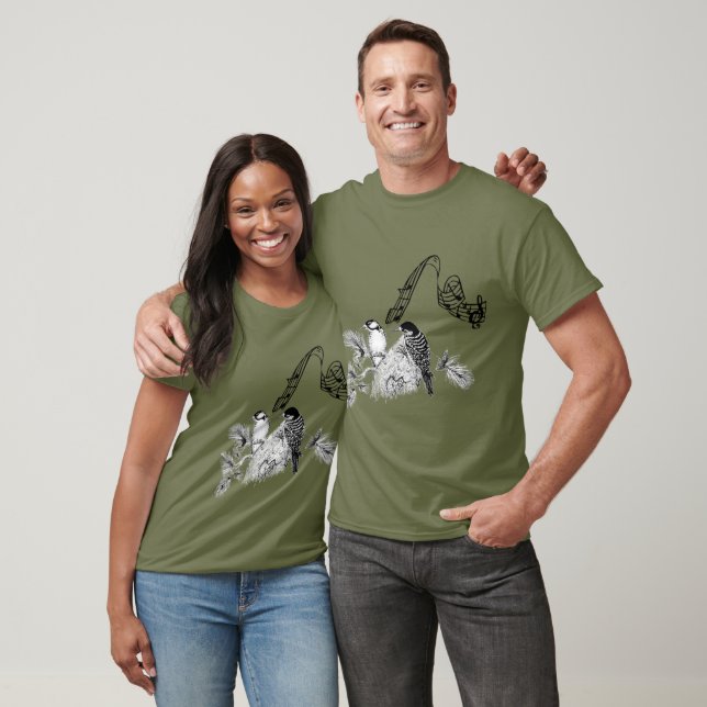 Camiseta Aves de época (Unisexo)