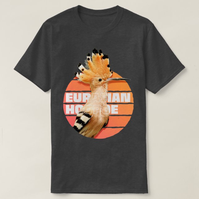 Camiseta Aves de Eurasia Hoopoe (Diseño del anverso)