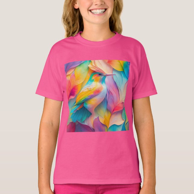 Camiseta Aves de fantasía Pájaro de seda (Anverso)