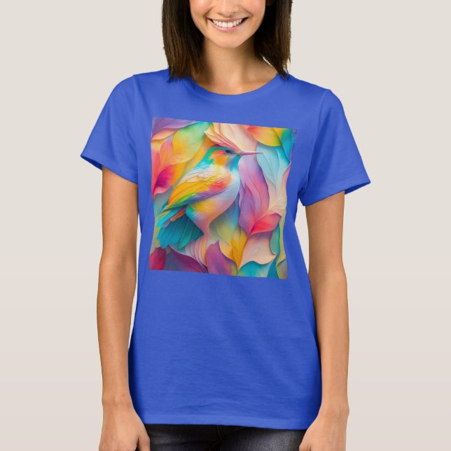 Camiseta Aves de fantasía Pájaro de seda (Anverso)