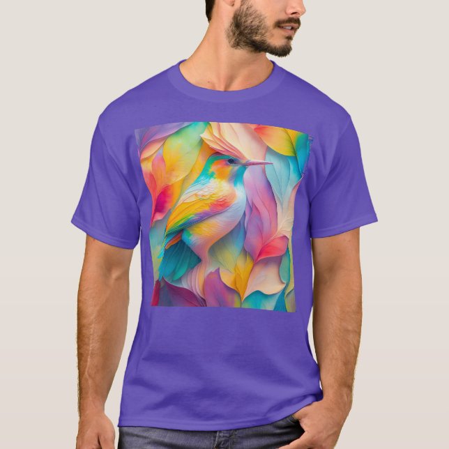 Camiseta Aves de fantasía Pájaro de seda (Anverso)