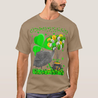 Camiseta Aves de Guinea Lover Shamrock Guinea Fowl St Pat
